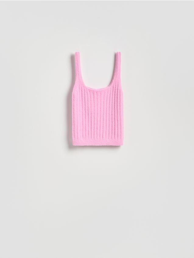 Reserved - Top din tricot - roz