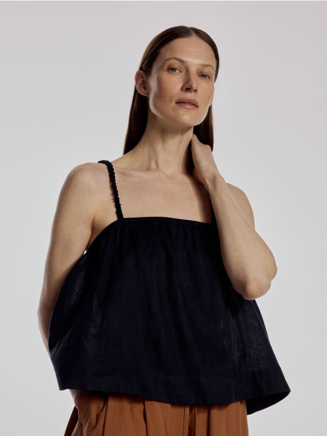 Linen top - RESERVED