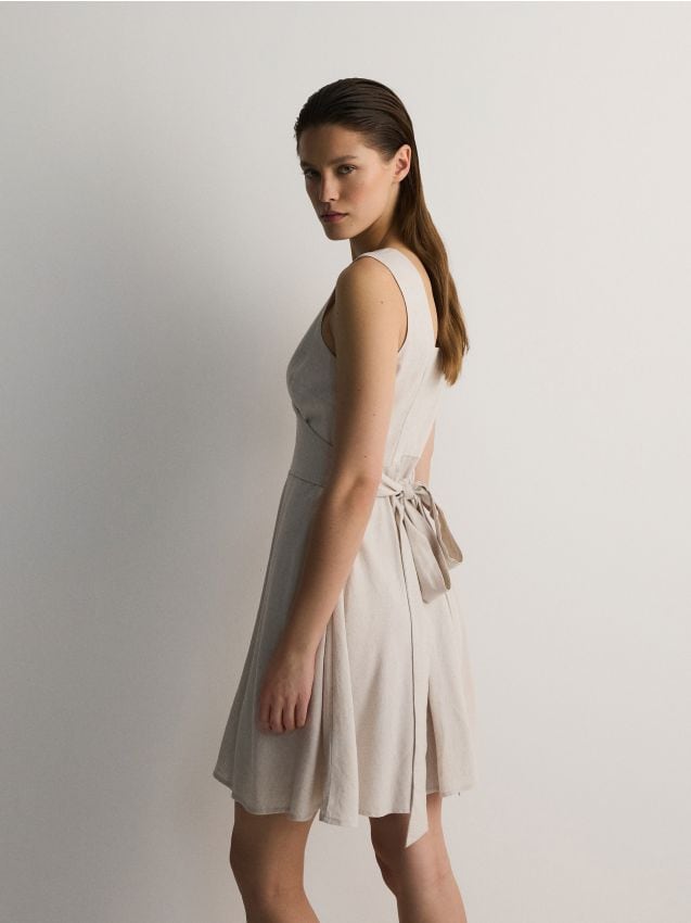 Reserved - rochie mini - bej