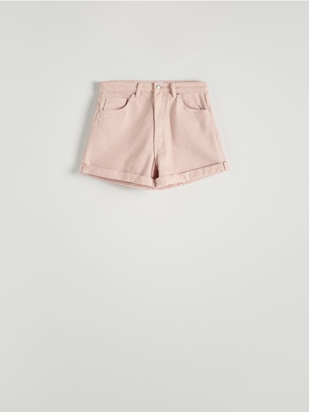 Reserved - pantaloni scurți din denim - roz