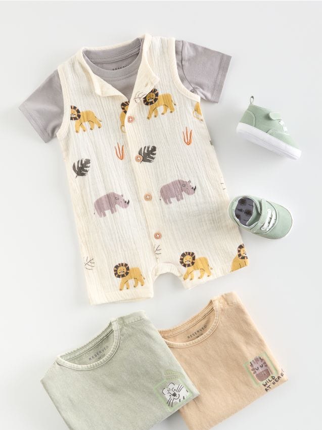 Reserved - BABIES` JUMPSUIT - nude