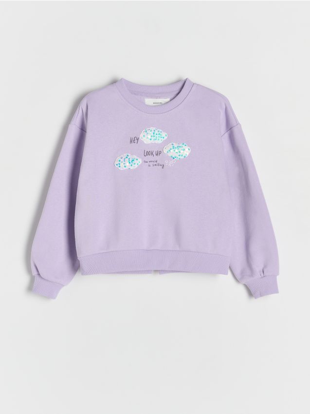 Sweatshirt with appliqué - RESERVED