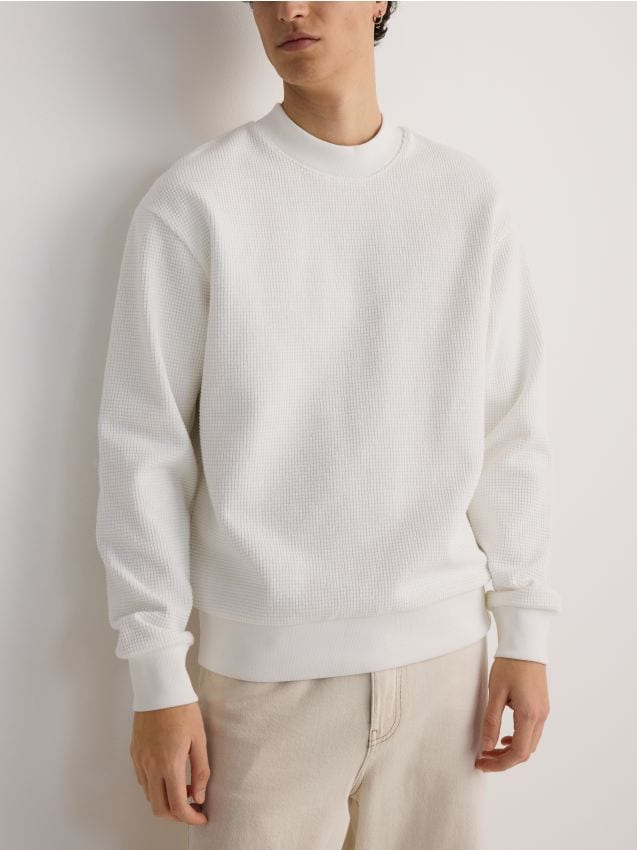 Structural jersey sweatshirt - RESERVED