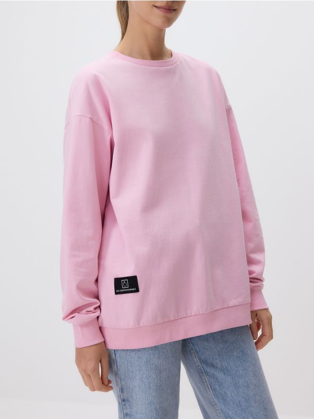 Cotton hoodie with appliqué - RESERVED