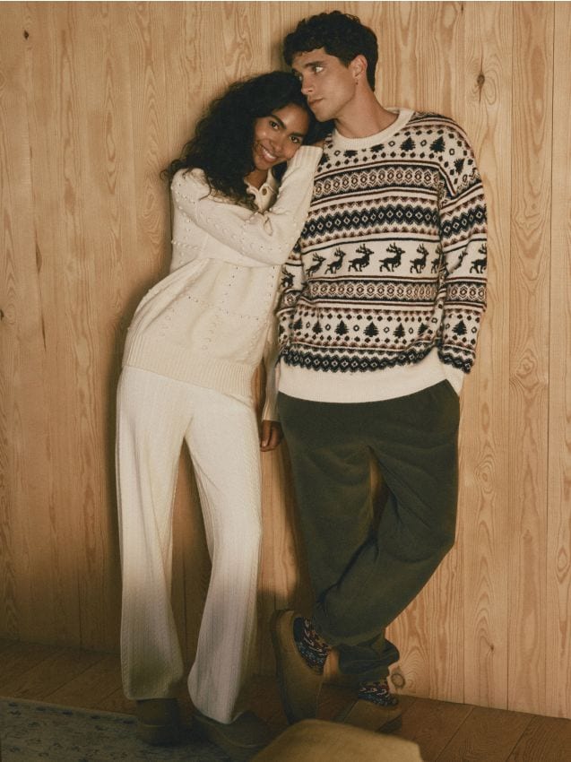 Reserved - Pantaloni din tricot - nude