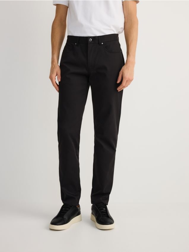 Slim trousers with lyocell blend - RESERVED