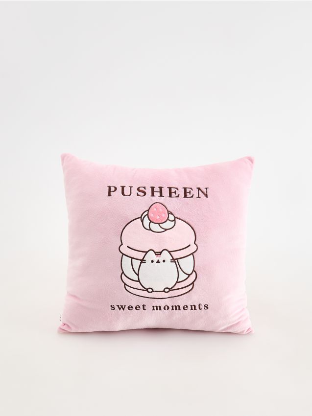 Reserved - Pernă Pusheen - roz-pastel