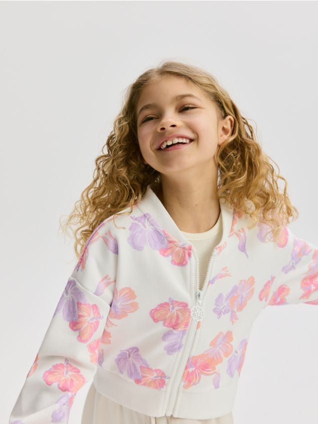 Floral sweatshirt - RESERVED