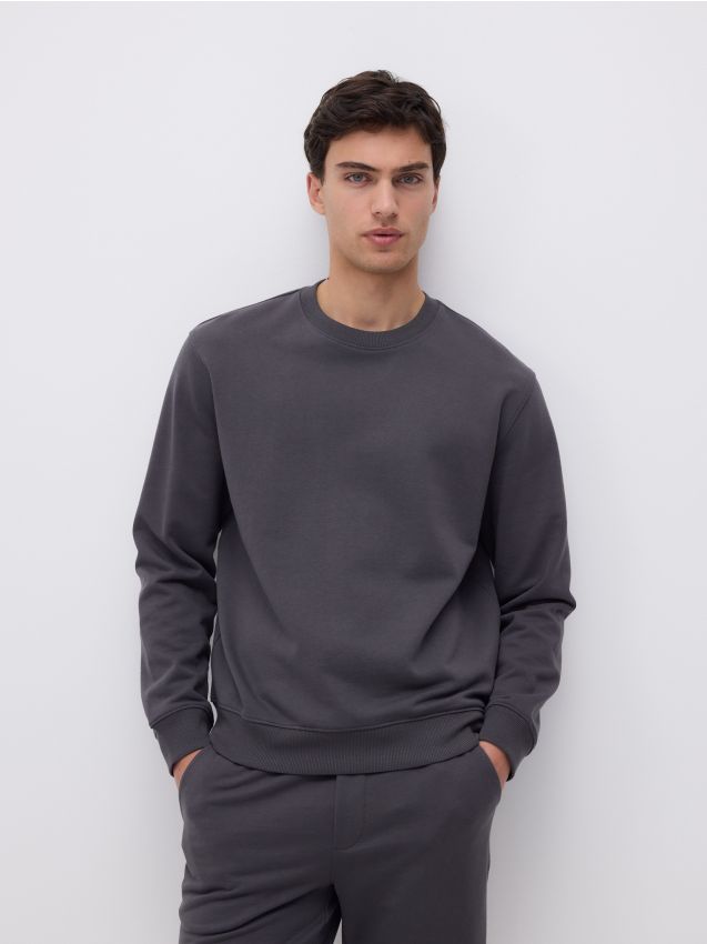 Regular fit cotton sweatshirt - RESERVED