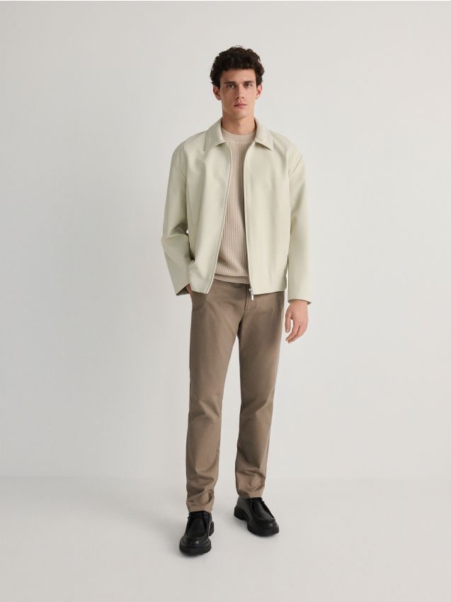 Reserved - pantaloni chino slim fit - maro