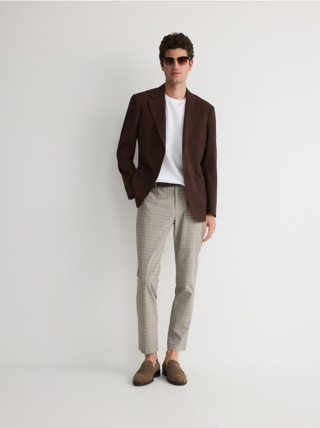 Reserved - pantaloni slim - bej