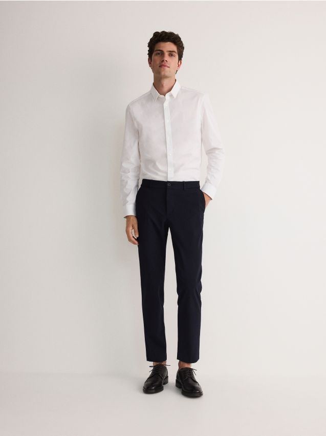 Reserved - pantaloni slim - bleumarin