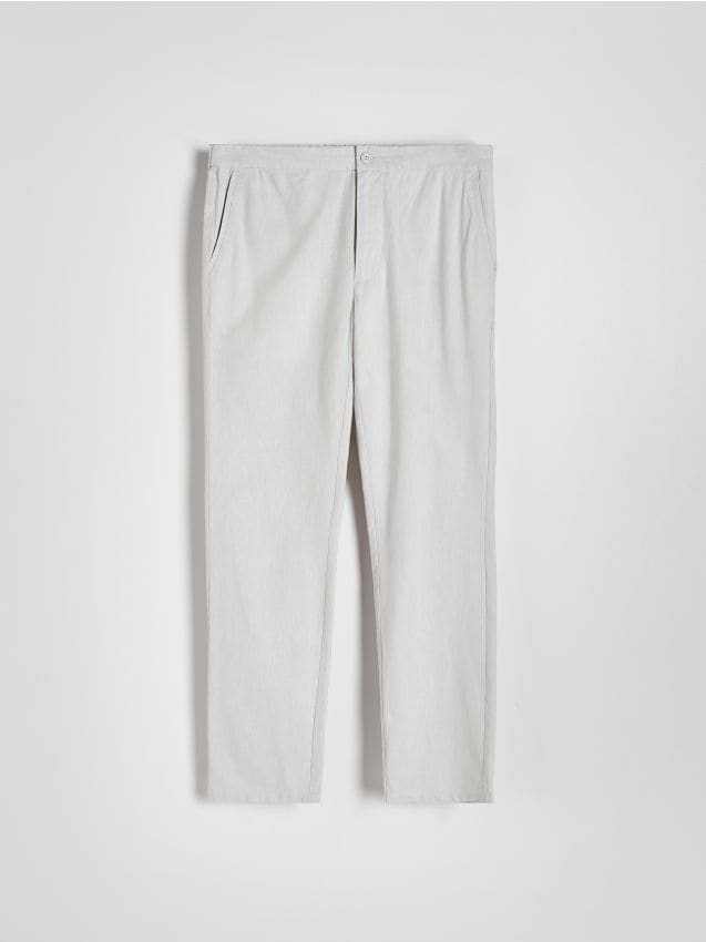 Reserved Reserved - Παντελόνι chino regular με μείγμα λινού