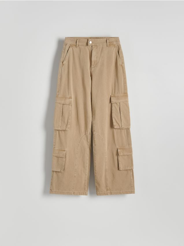 Pantaloni gamba larga wide leg - RESERVED