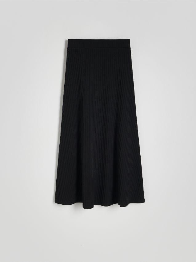 Rib knit midi skirt - RESERVED