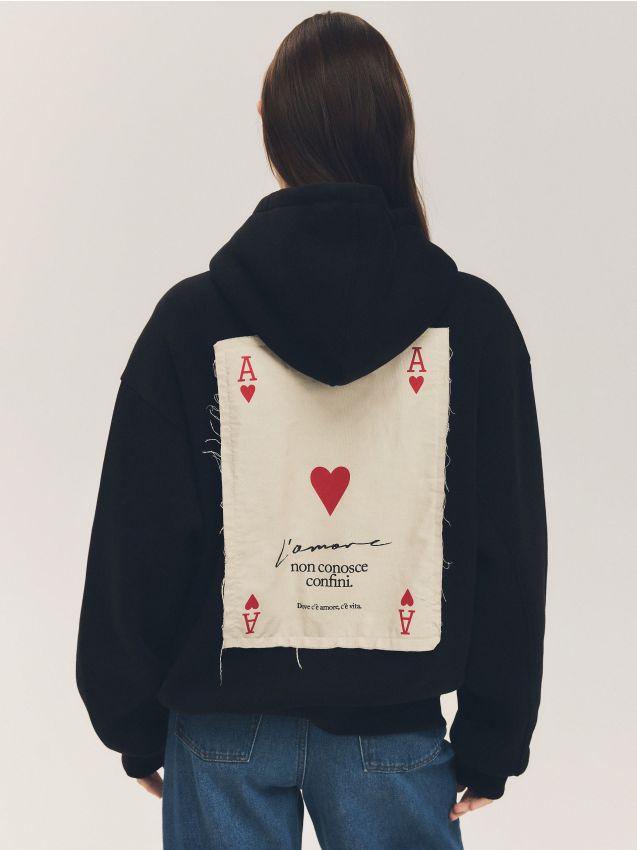 Sweatshirt with patch - RESERVED