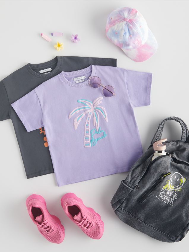 T-shirt med print - RESERVED