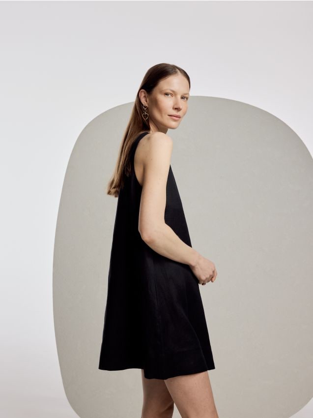 Linen-rich dress - RESERVED