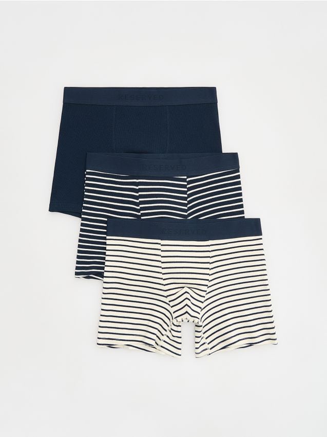 Reserved - Set de 3 perechi de boxeri long - bleumarin Reserved - Set de 3 perechi de boxeri long - bleumarin