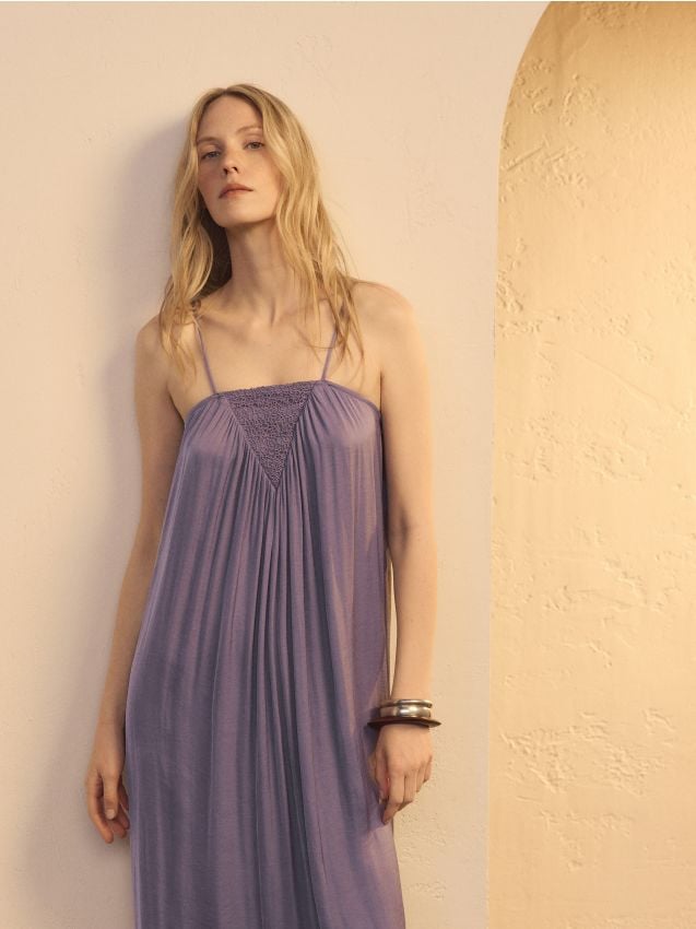 Robe maxi à fines bretelles - RESERVED