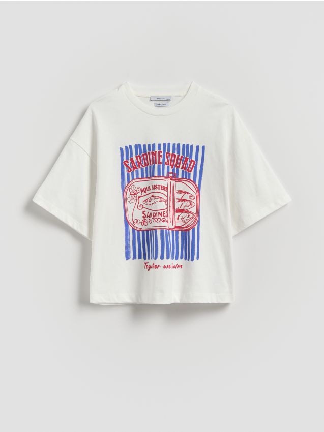 Loose T-shirt with print - RESERVED