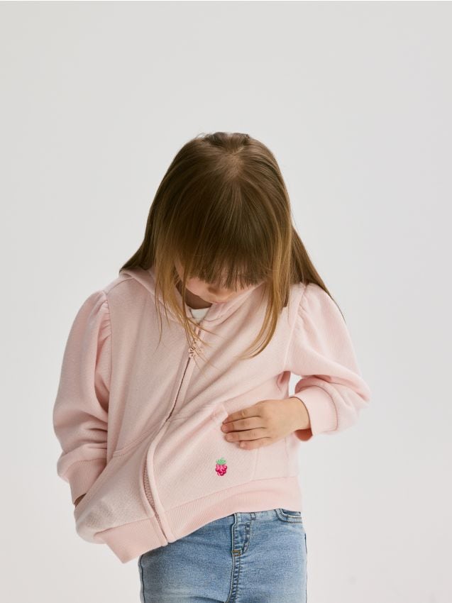 Sweat en coton brodé - RESERVED