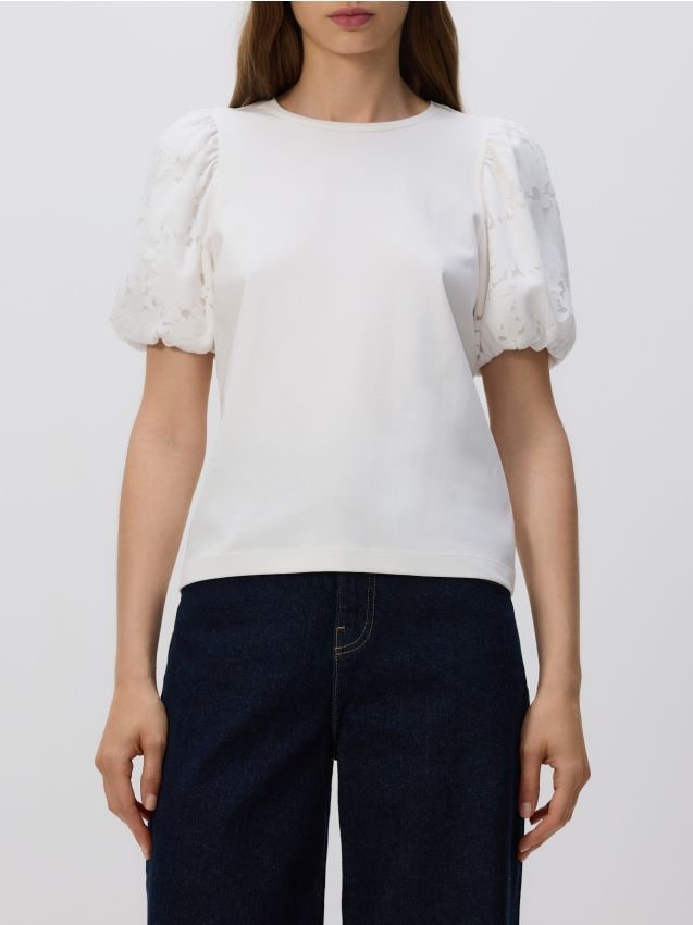 Blouse with decorative sleeves - RESERVED