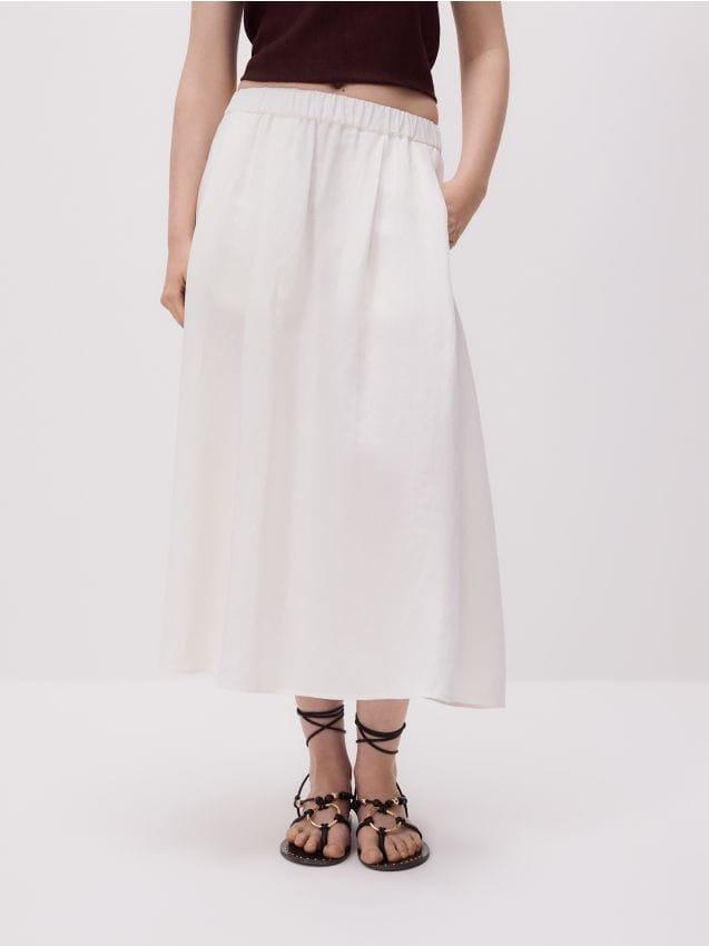 Linen rich skirt - RESERVED