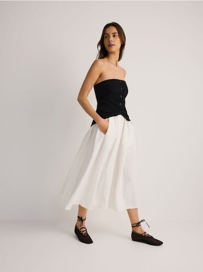 Linen rich skirt