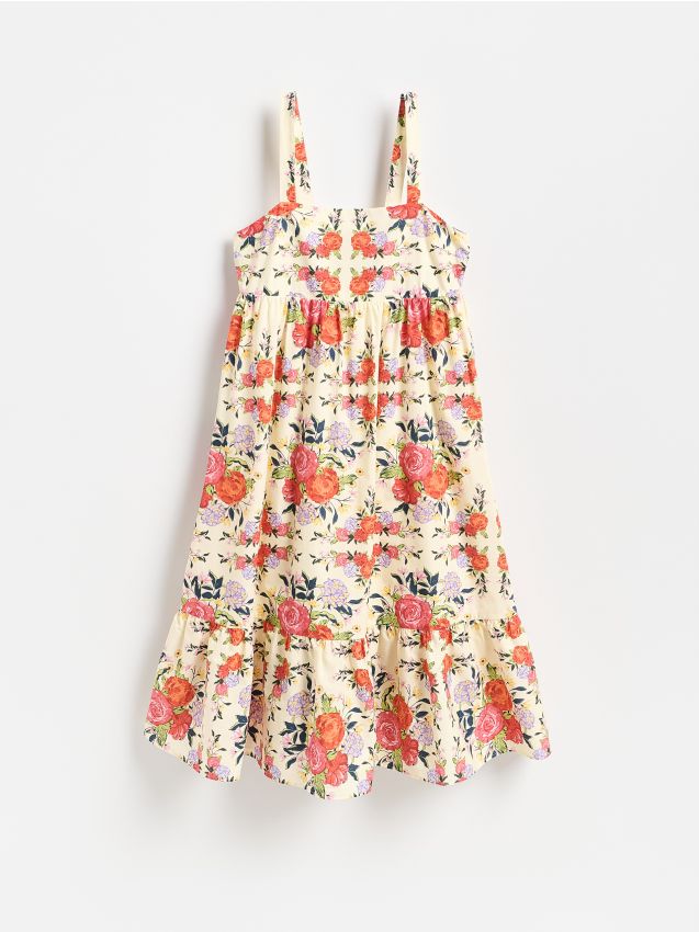 Reserved - Vestito midi in cotone - multicolore