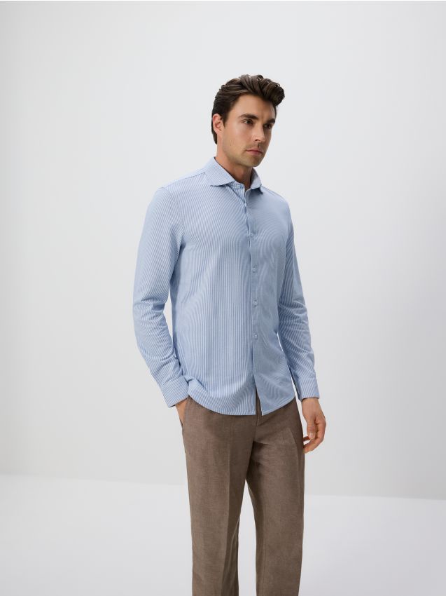 Rebrasta srajca slim fit kroja - RESERVED