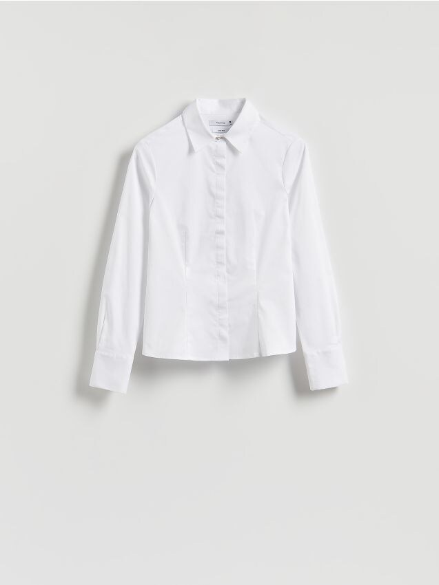 Reserved - Cămașă slim fit în dungi - alb