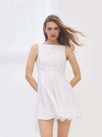 Poplin mini dress