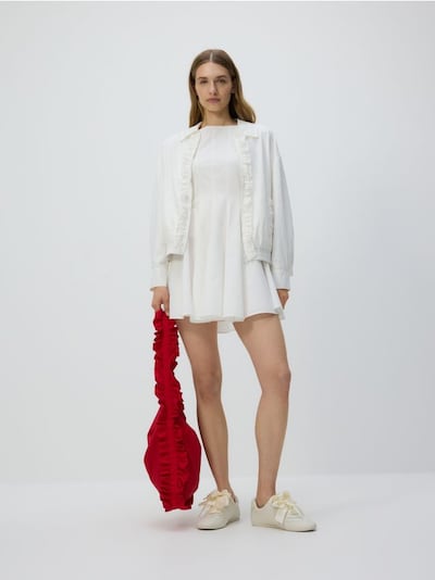 Poplin mini dress