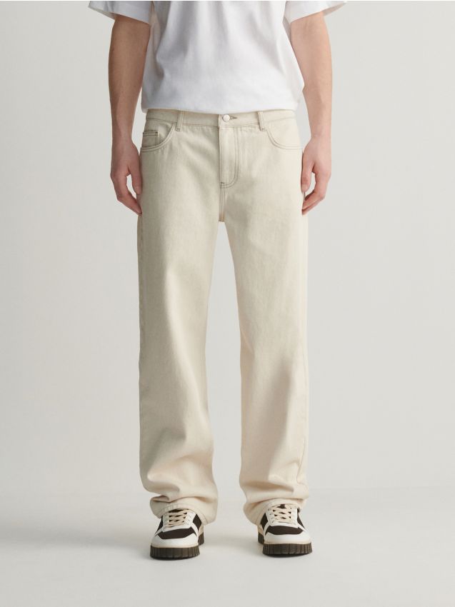 Reserved - blugi loose - crem