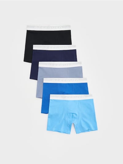 Boxershorts im Long-Fit, 5er-Pack