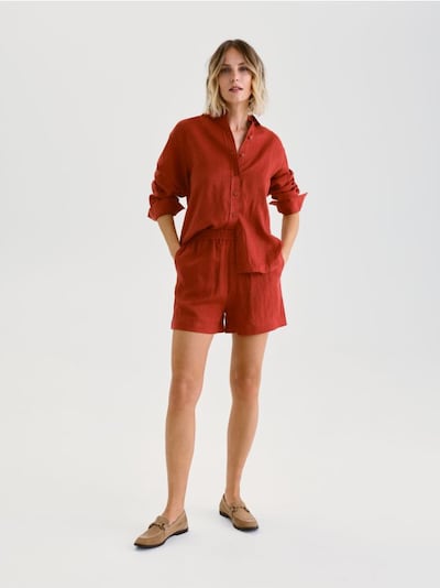 Linen shorts