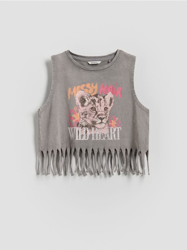 Fringe top - RESERVED