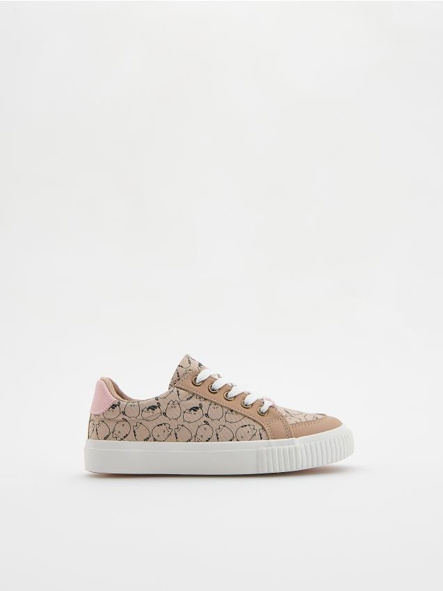 Reserved - teniși cu model pusheen - bej