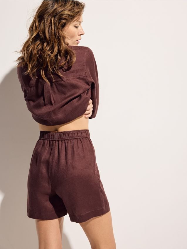 Pantaloncini in lino - RESERVED
