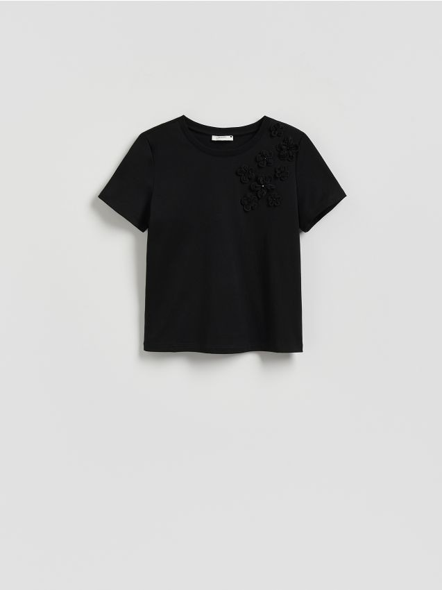 Oversize-T-Shirt mit Applikationen - RESERVED