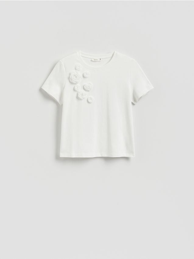 Oversized T-shirt with appliqués - RESERVED