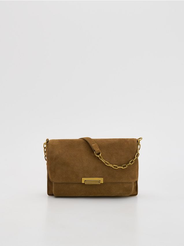 Sac porté épaule en daim - RESERVED
