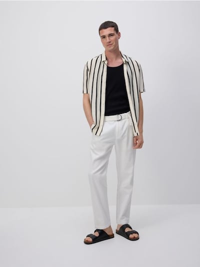 Regular fit stripe shirt