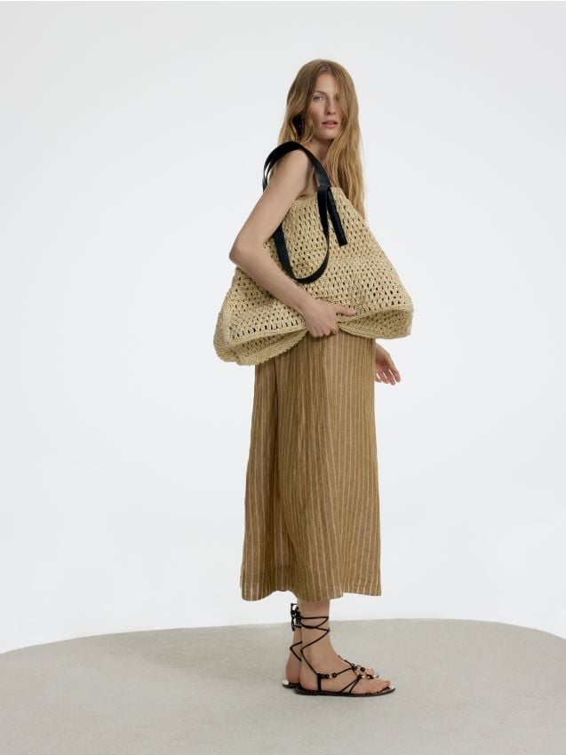 Striped linen dress - RESERVED
