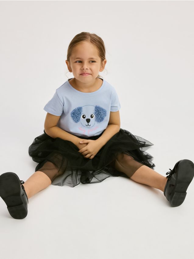 Reserved - Tricou cu aplicație - albastru-pal