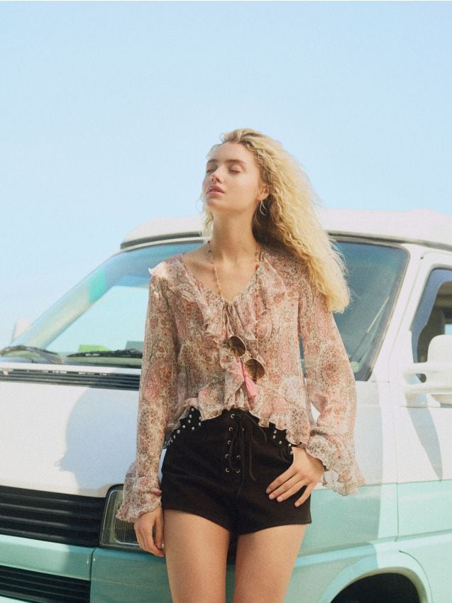 Faux suede shorts - RESERVED