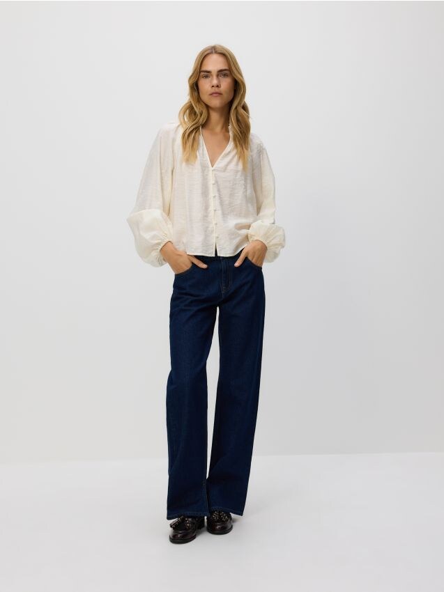 Reserved - Blugi straight - bleumarin