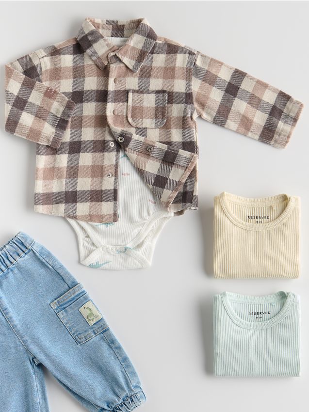 Check cotton shirt - RESERVED