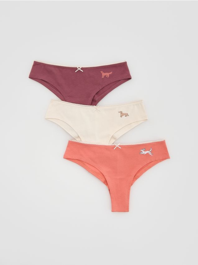 Brazilian knickers 3 pack - RESERVED